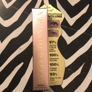 Too Faced “better than sex mascara”